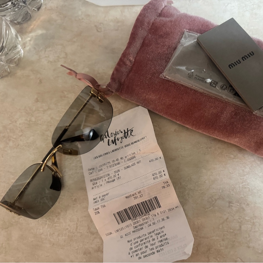 Authentic Miu Miu logo sunglasses